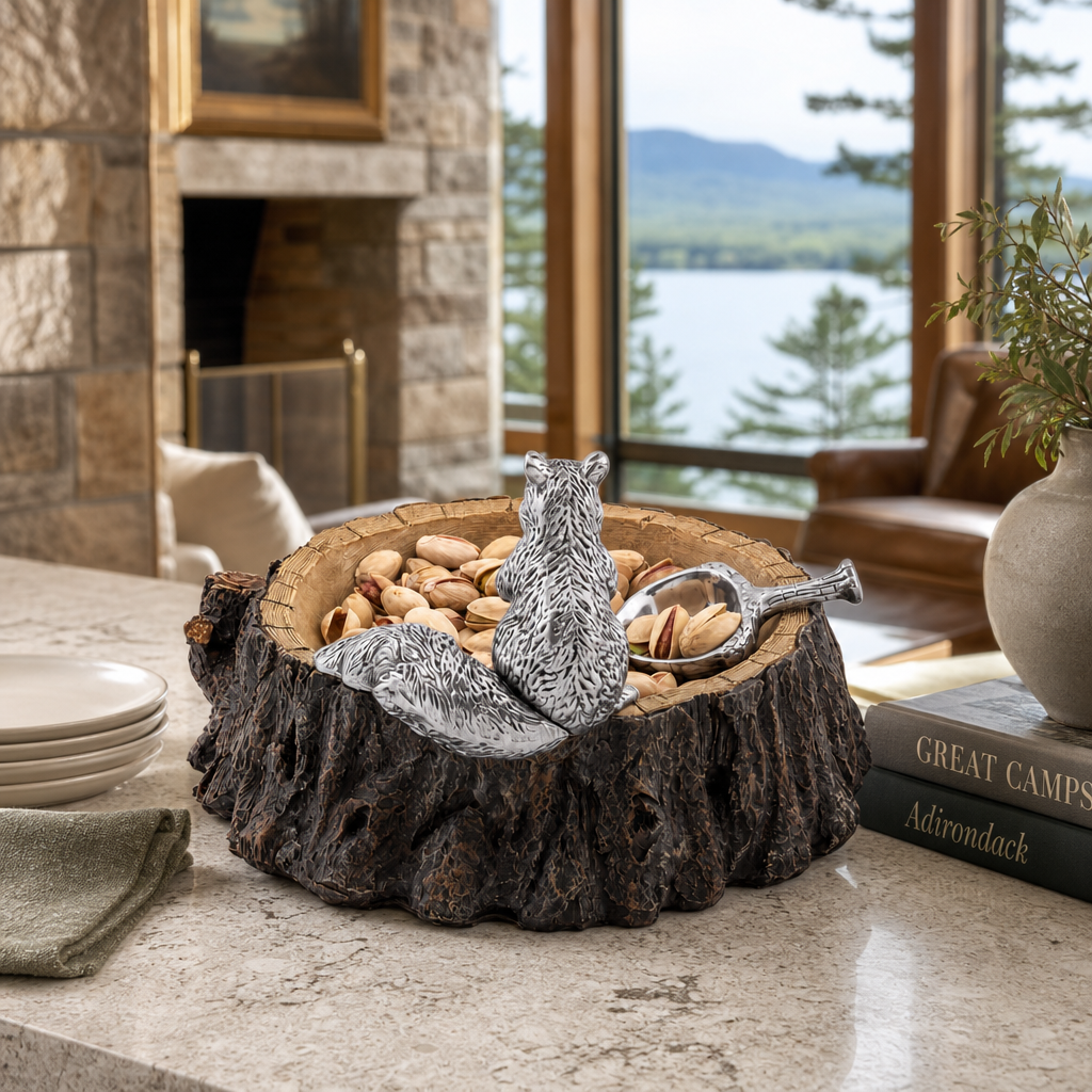 Arthur Court Standing Squirrel Nut Bowl - Image 7