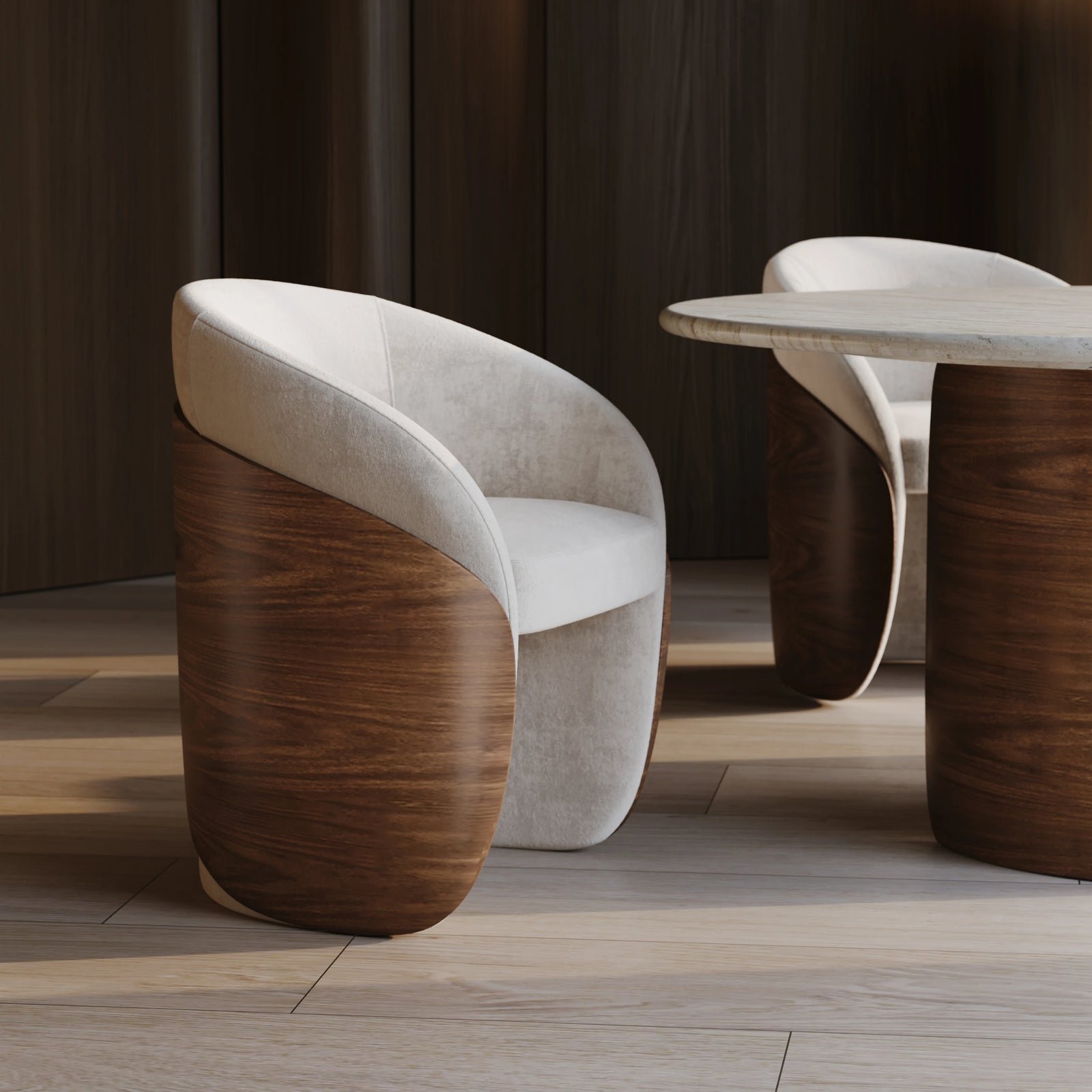 Caracole Fleur Wood Back Dining Chair