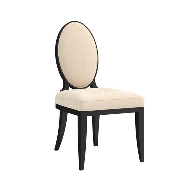 Boulevard Upholstered Side Chair – Raven Black