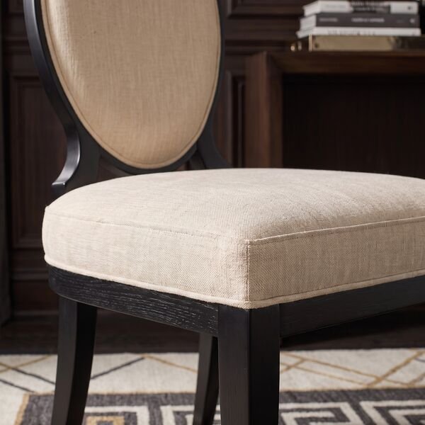 Boulevard Upholstered Side Chair – Raven Black