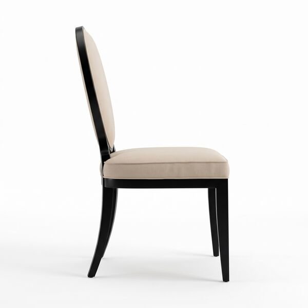 Boulevard Upholstered Side Chair – Raven Black