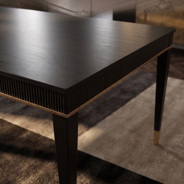 Boulevard Rectangular Dining Table – Raven Black