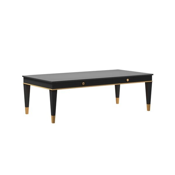 Boulevard Rectangular Cocktail Table – Raven Black