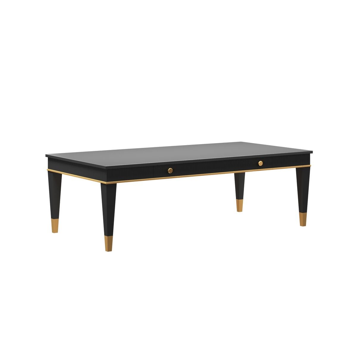 Boulevard Rectangular Cocktail Table – Raven Black