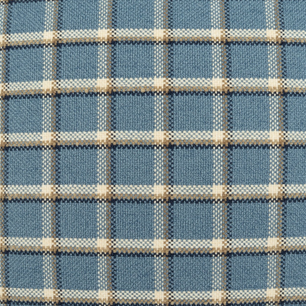 D.V. Kap Tattersall Decorative Pillow in Blue detail