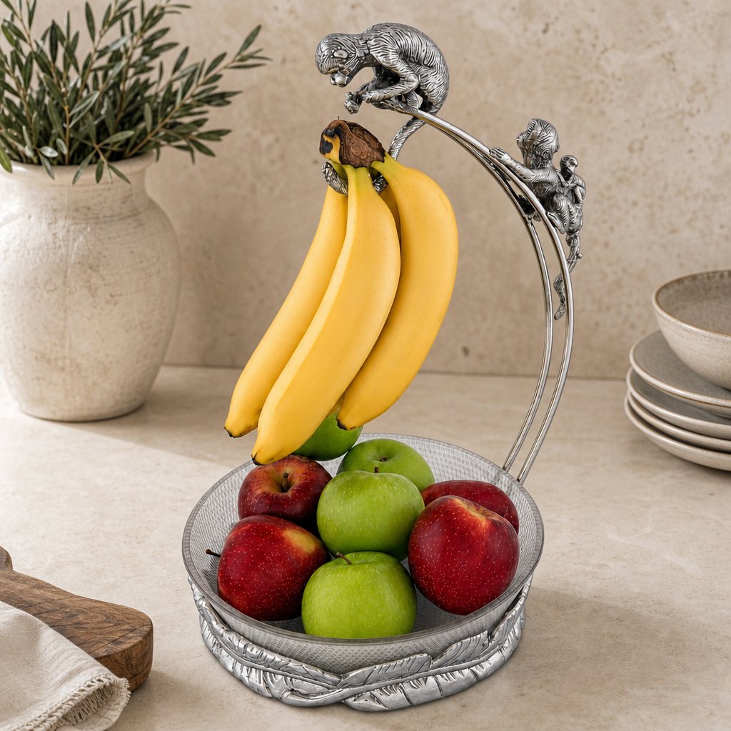 Arthur Court Monkey Banana Holder with Bowl - Image 2