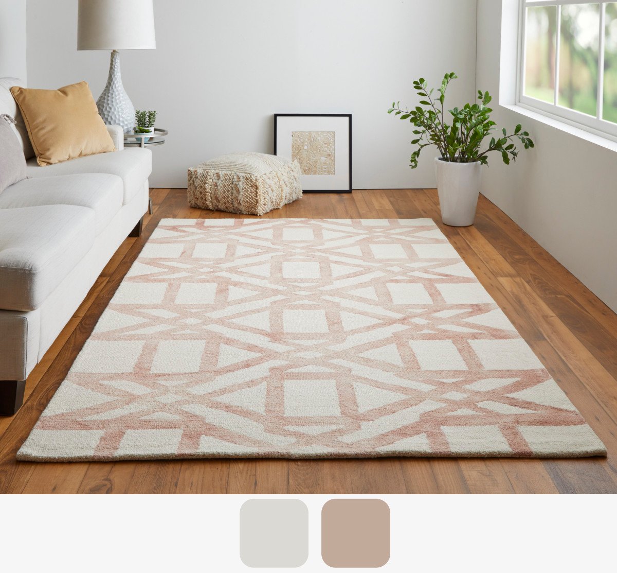 Feizy Lorrain 8571F Blush Rug - view 5