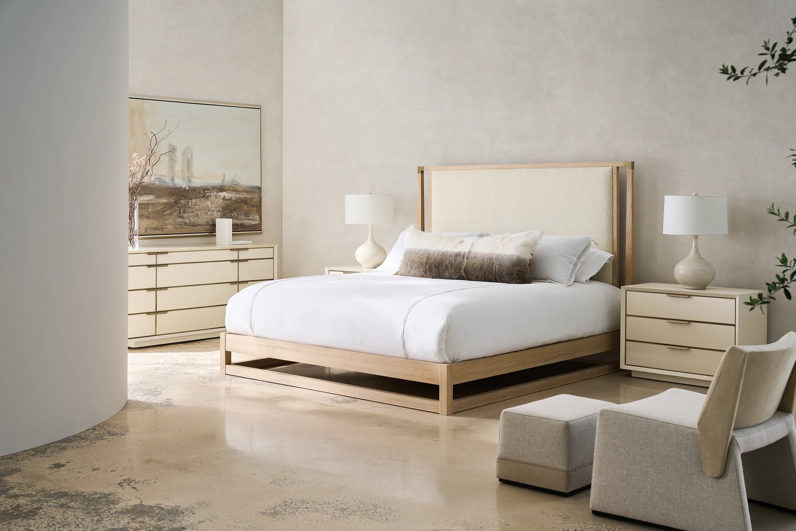 Caracole Pinstripe Bed