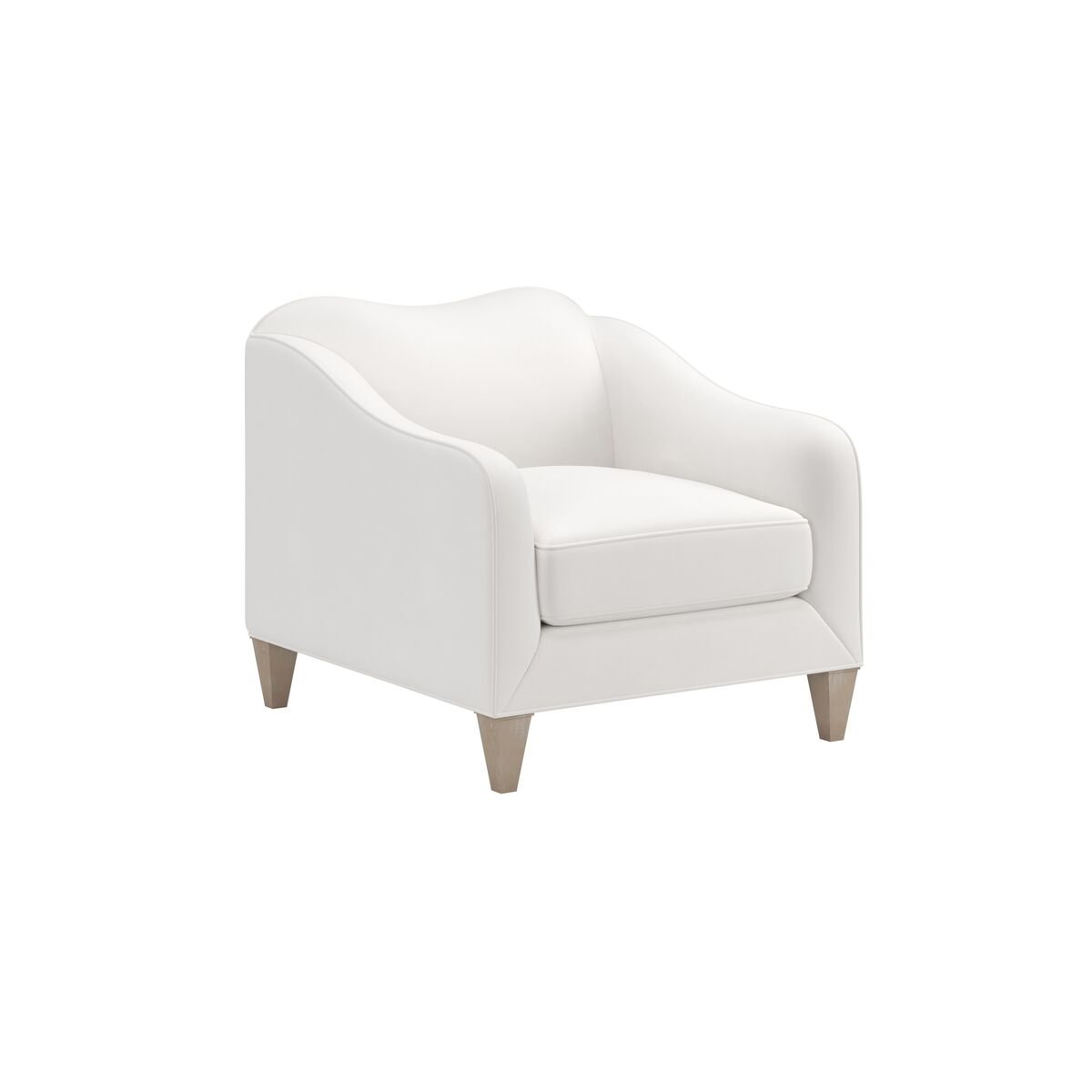 Jean Lounge Chair in Snow