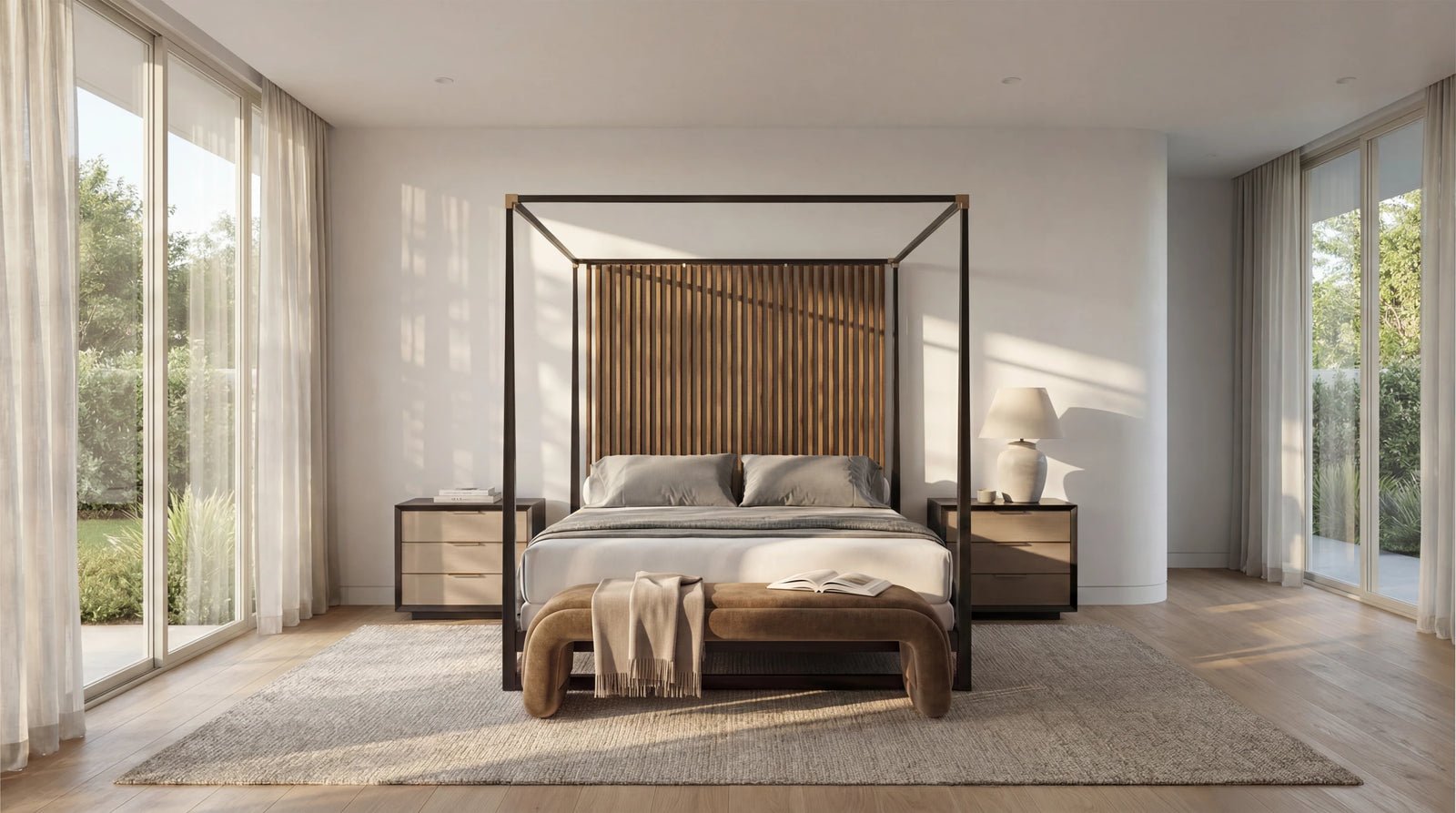 Caracole Pinstripe Bed