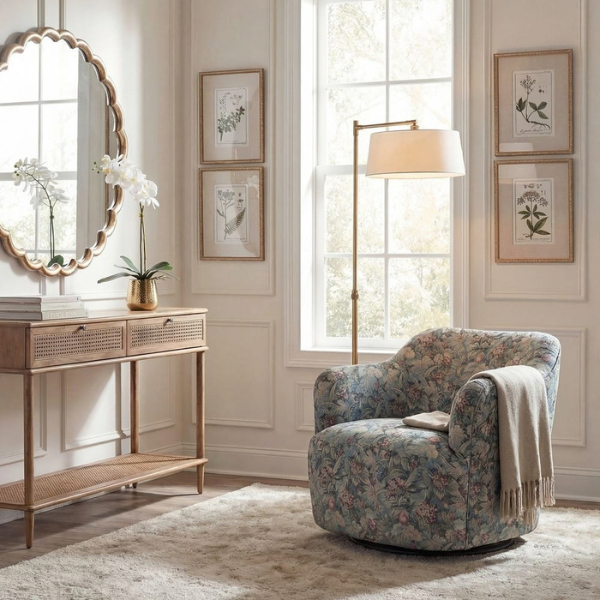 Uttermost Ansel Swivel Chair - Image 2