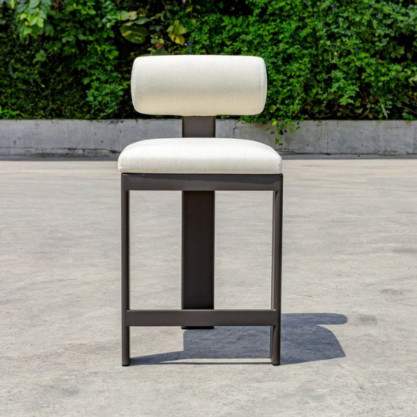 Uttermost Bolster Back Outdoor Counter Stool - Image 2