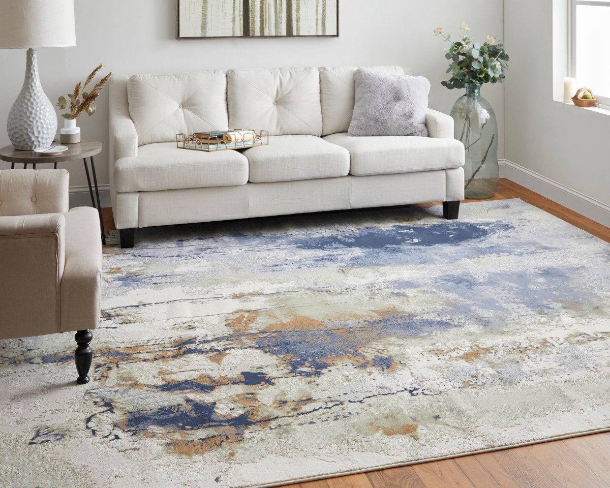 Feizy Clio 39K1F Blue/Multi Rug - view 2