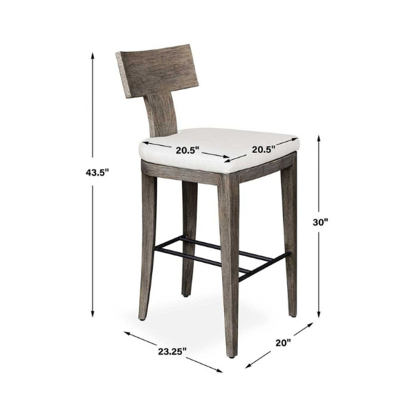 Uttermost Cellini Outdoor Bar Stool - Image 8
