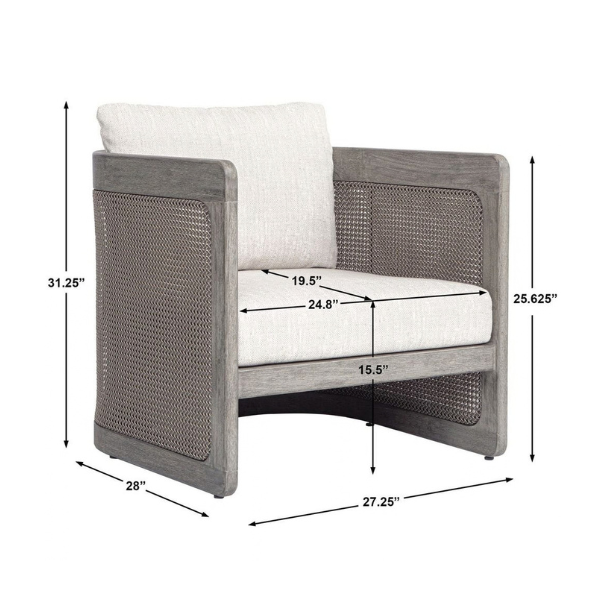 Uttermost Dartmoor Outdoor Lounge Chair - Image 10