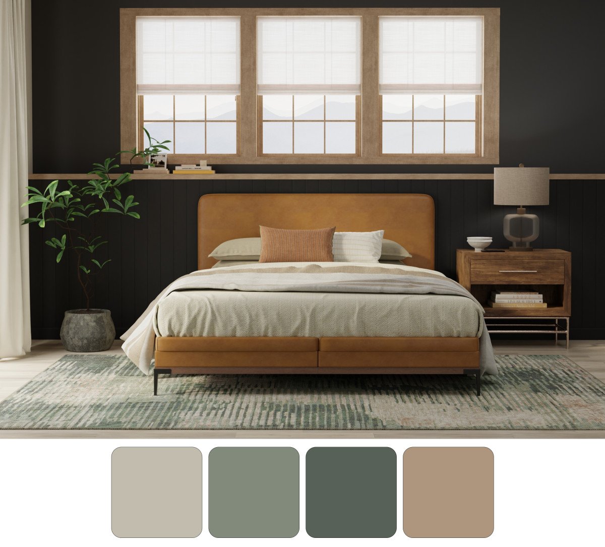 Feizy Eden 39QYF Green Rug - view 4