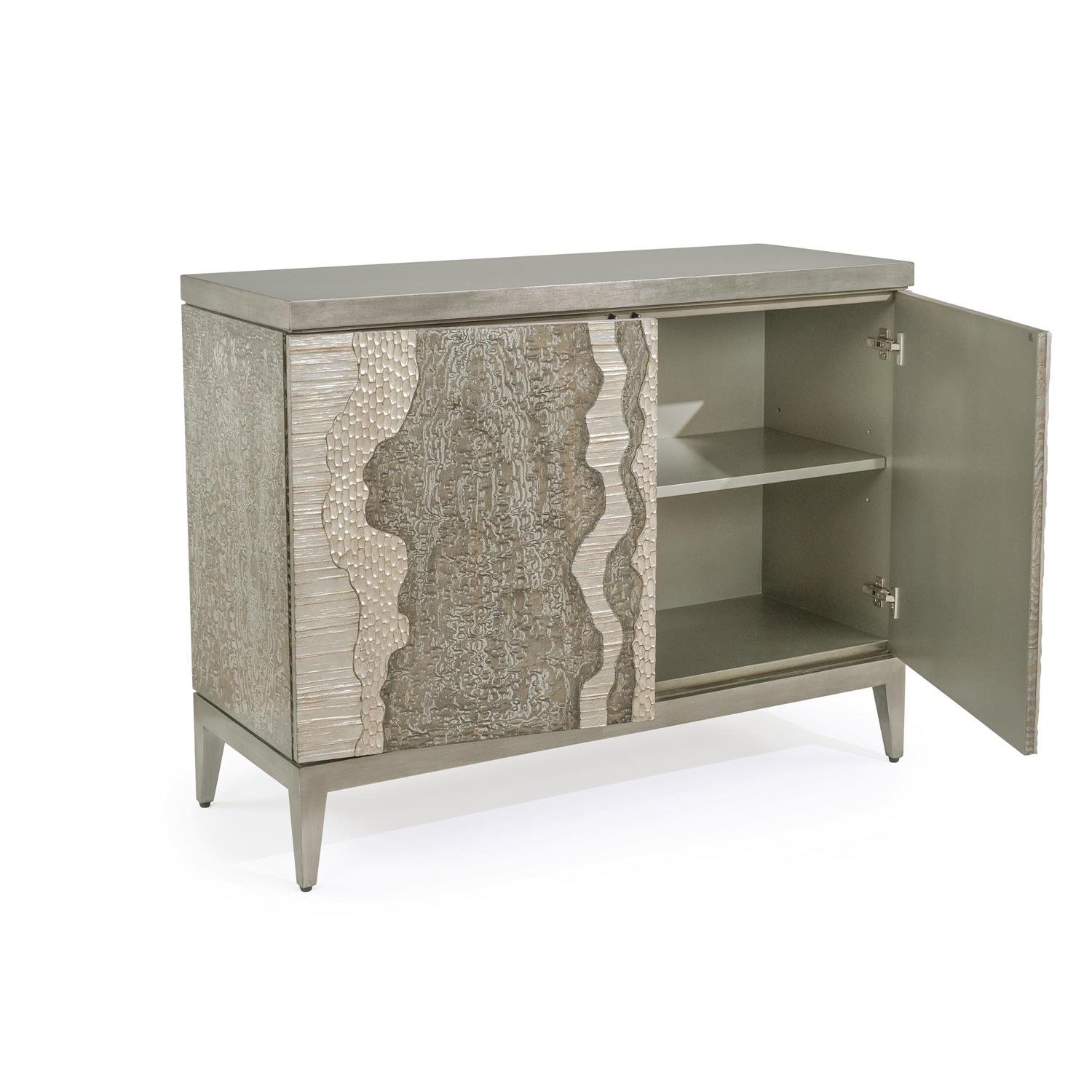 John Richard River's Edge Two-Door Chest, Silver - Image 2