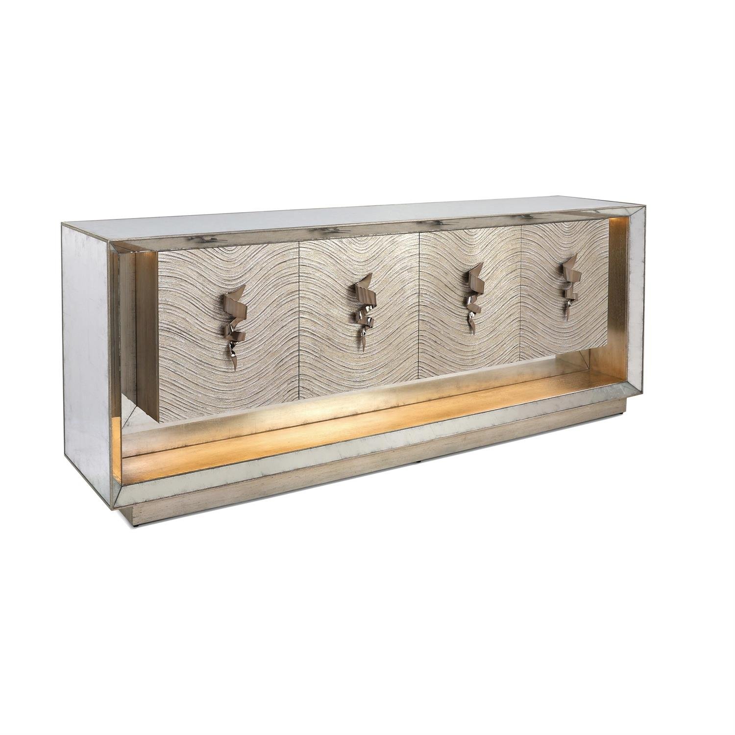 John-Richard Moon Shadow Four-Door Lighted Sideboard