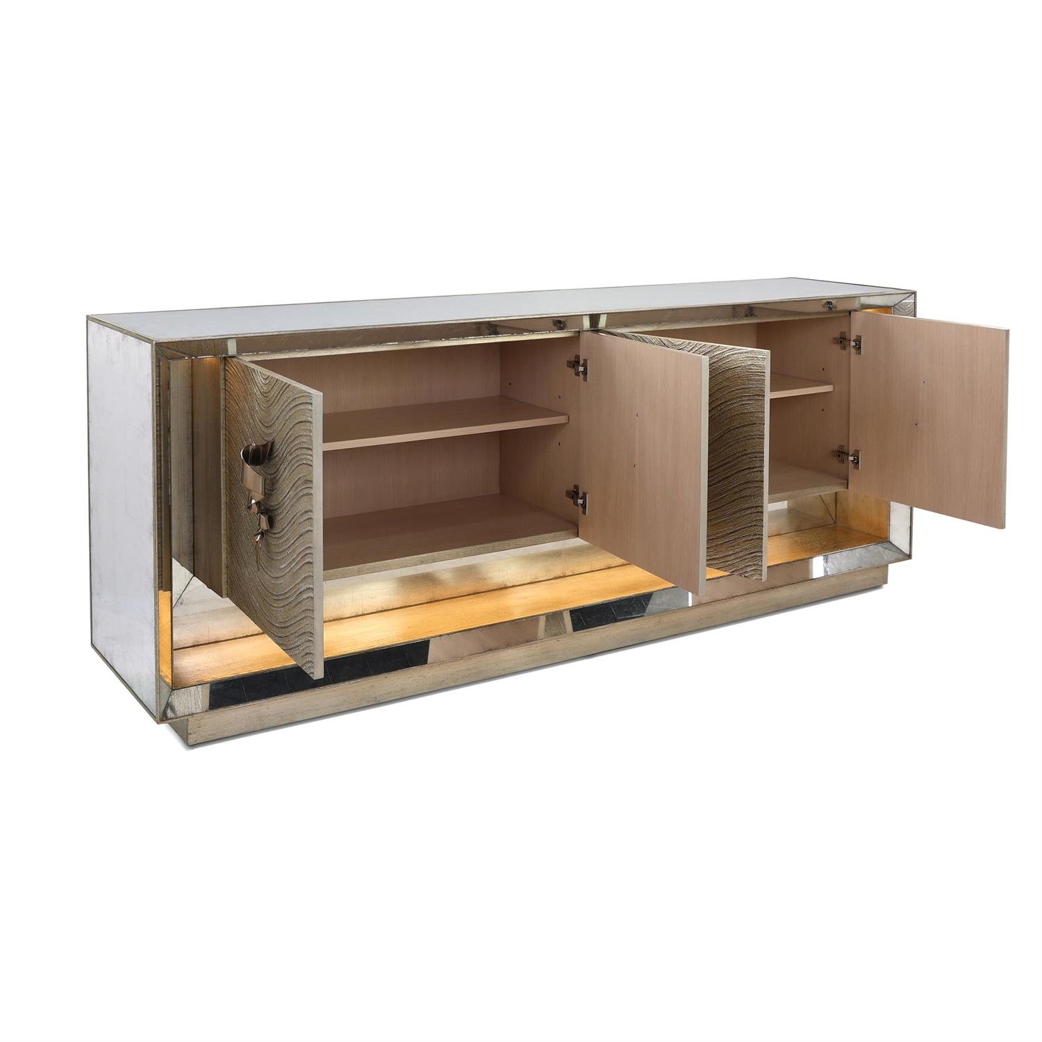 John-Richard Moon Shadow Four-Door Lighted Sideboard