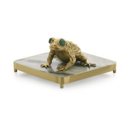 John Richard Brass Frog Napkin Holder