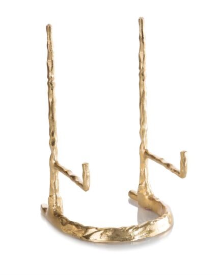 John Richard Giacometti Plate Stand in Gold