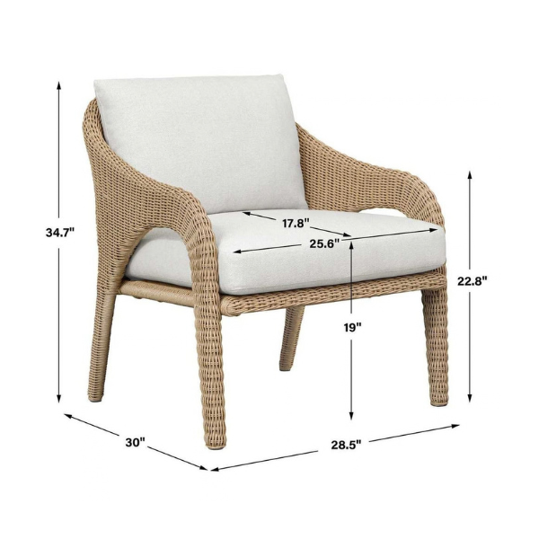 Uttermost Kavali Outdoor Lounge Chair - Image 13