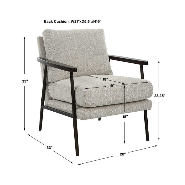 Uttermost Sebastian Accent Chair - Image 7