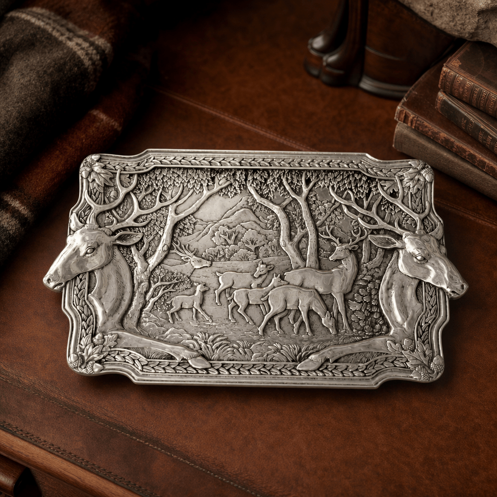 Arthur Court Elk Herd Oblong Tray - Image 2