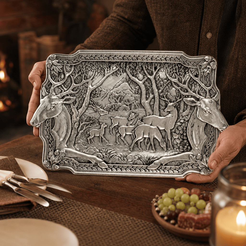 Arthur Court Elk Herd Oblong Tray - Image 6