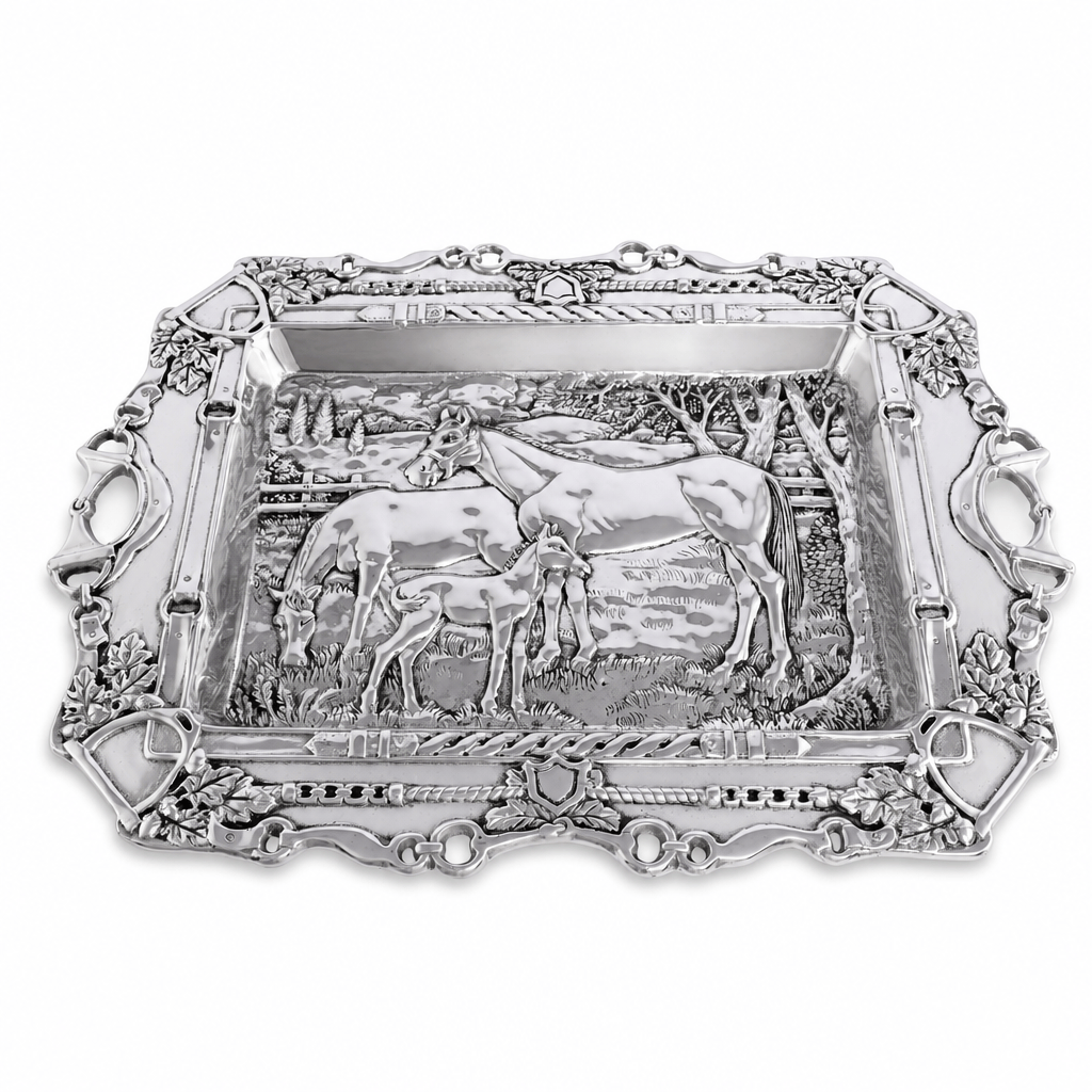 Arthur Court Grazing Horses Parlor Tray
