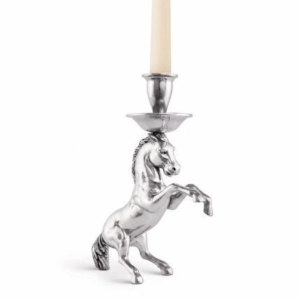 Arthur Court Rearing Horse Candlestick