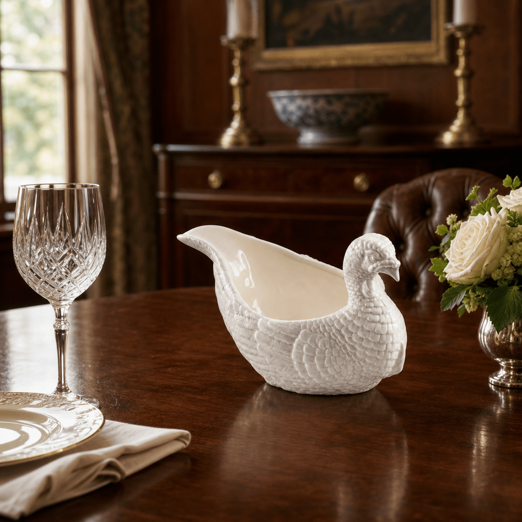 Arthur Court Stoneware Turkey Gravy Boat - Image 3