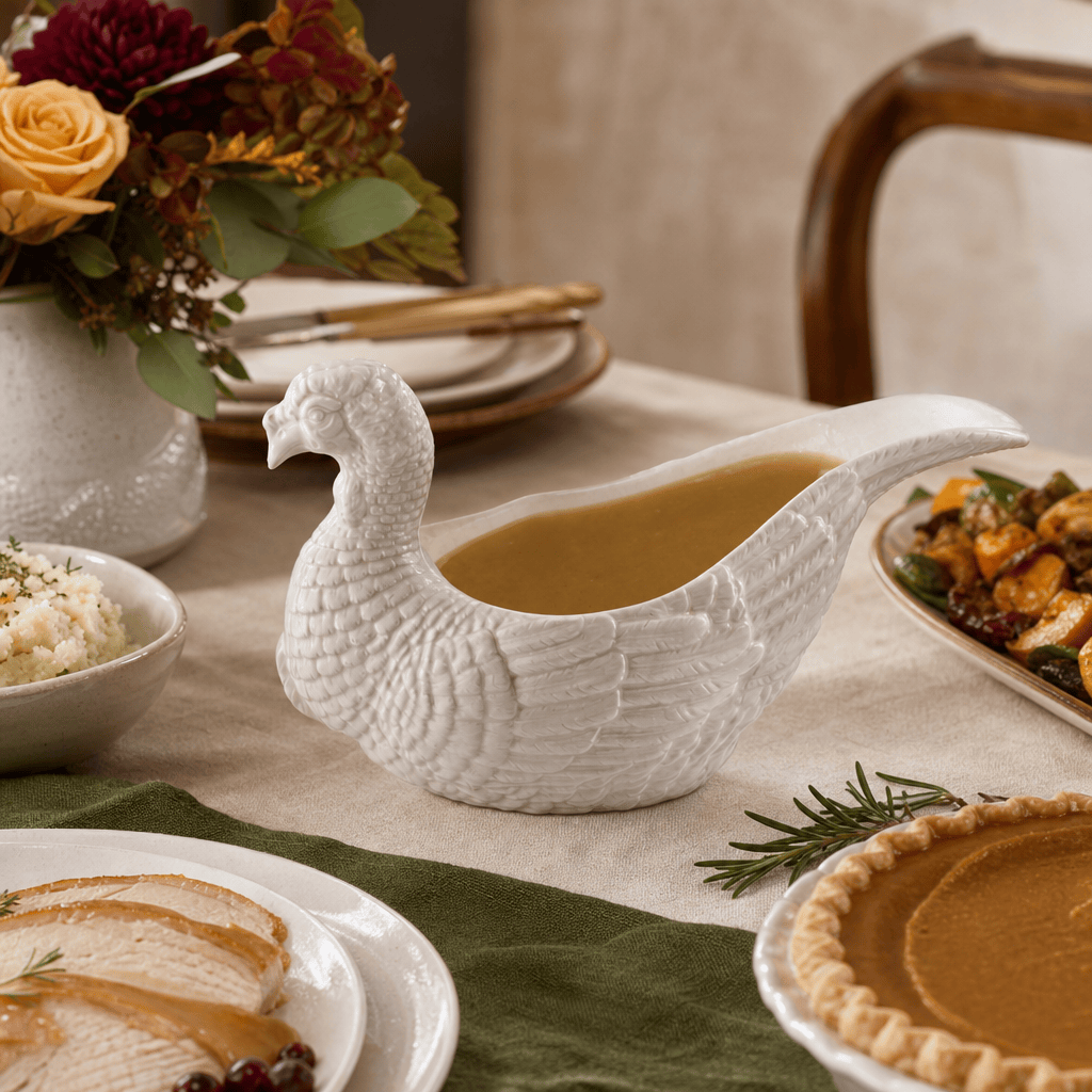 Arthur Court Stoneware Turkey Gravy Boat - Image 6