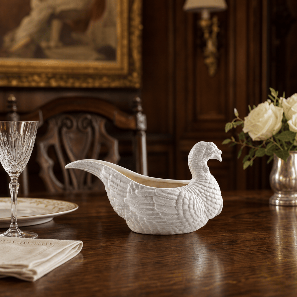 Arthur Court Stoneware Turkey Gravy Boat - Image 2