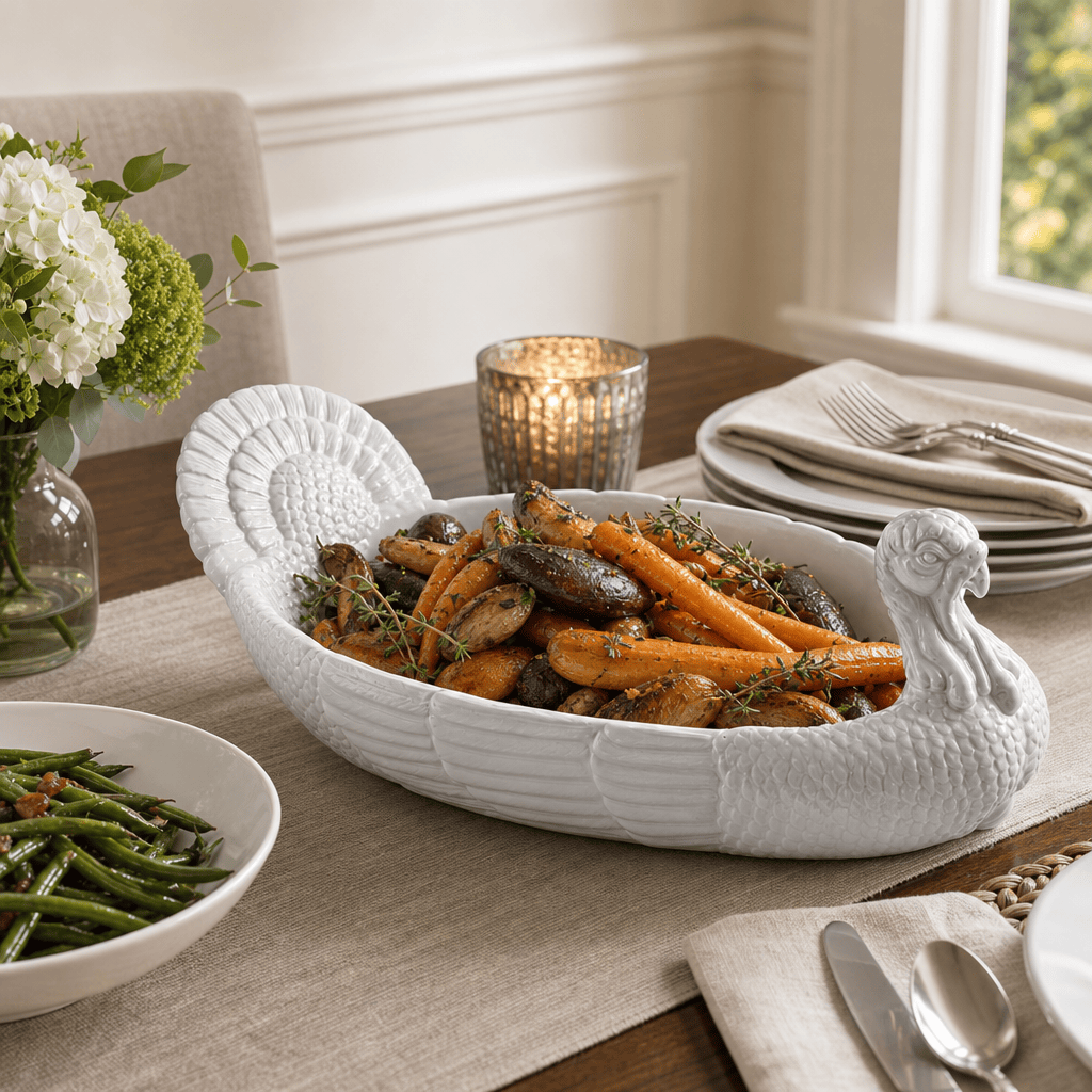 Arthur Court Stoneware Turkey Tray Large - Image 5