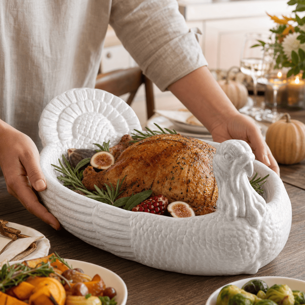 Arthur Court Stoneware Turkey Tray Large - Image 4