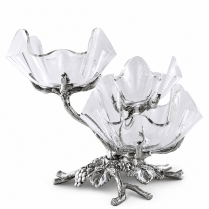 Arthur Court Grape Acrylic Bowls 3-Tiered Stand
