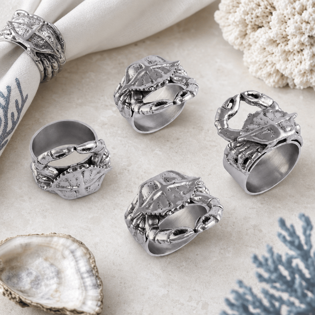 Arthur Court Crab Napkin Rings - set of 4 - Image 2
