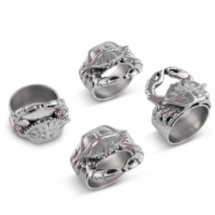 Arthur Court Crab Napkin Rings - set of 4