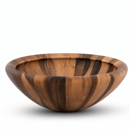 Arthur Court Salinas Style Wooden Acacia Salad Bowl Large