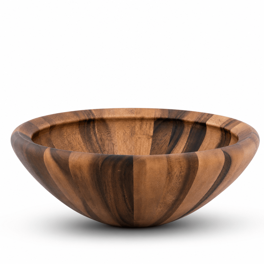 Arthur Court Salinas Style Wooden Acacia Salad Bowl Large