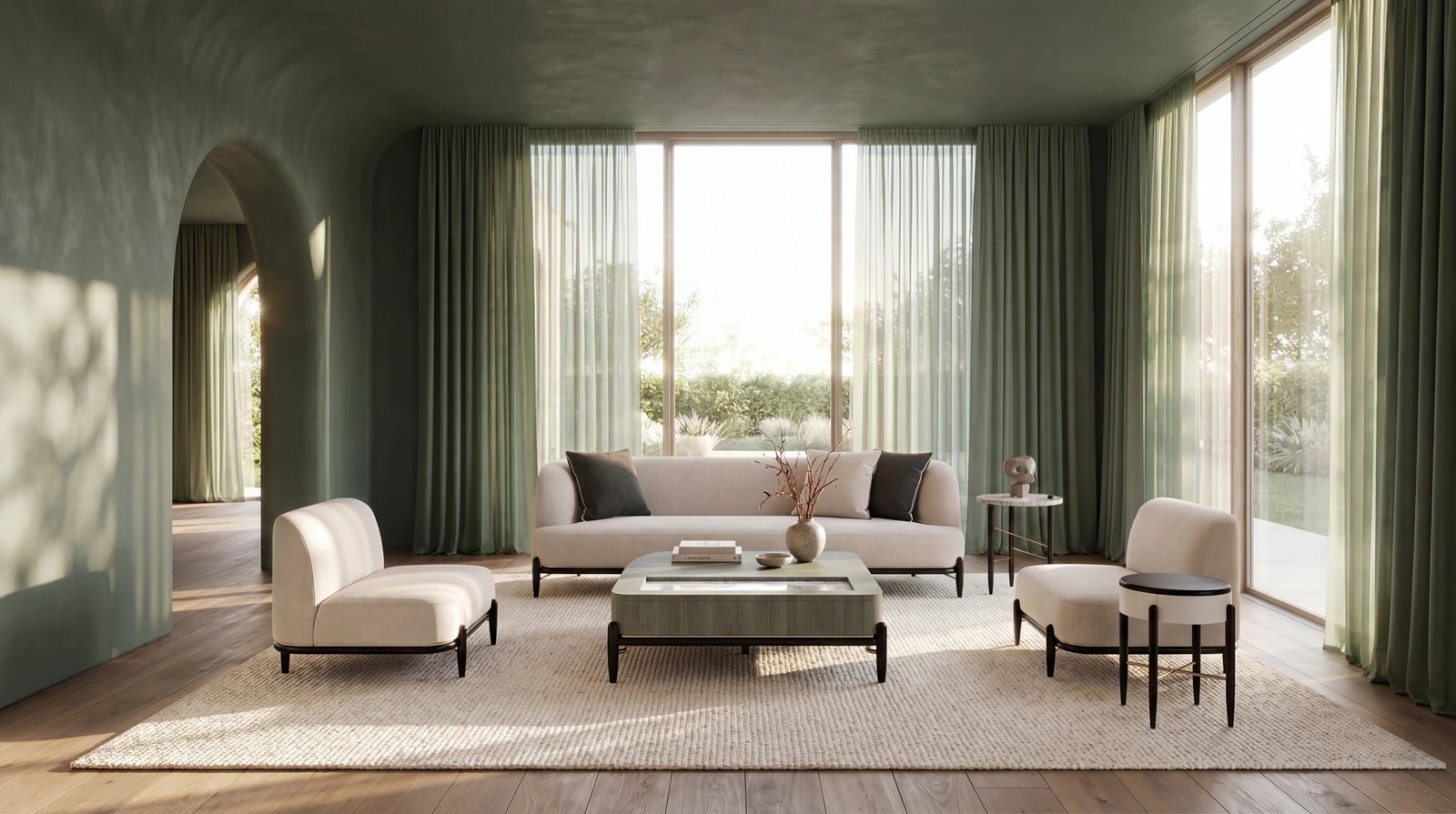 Caracole Madera Sofa - Oatmeal