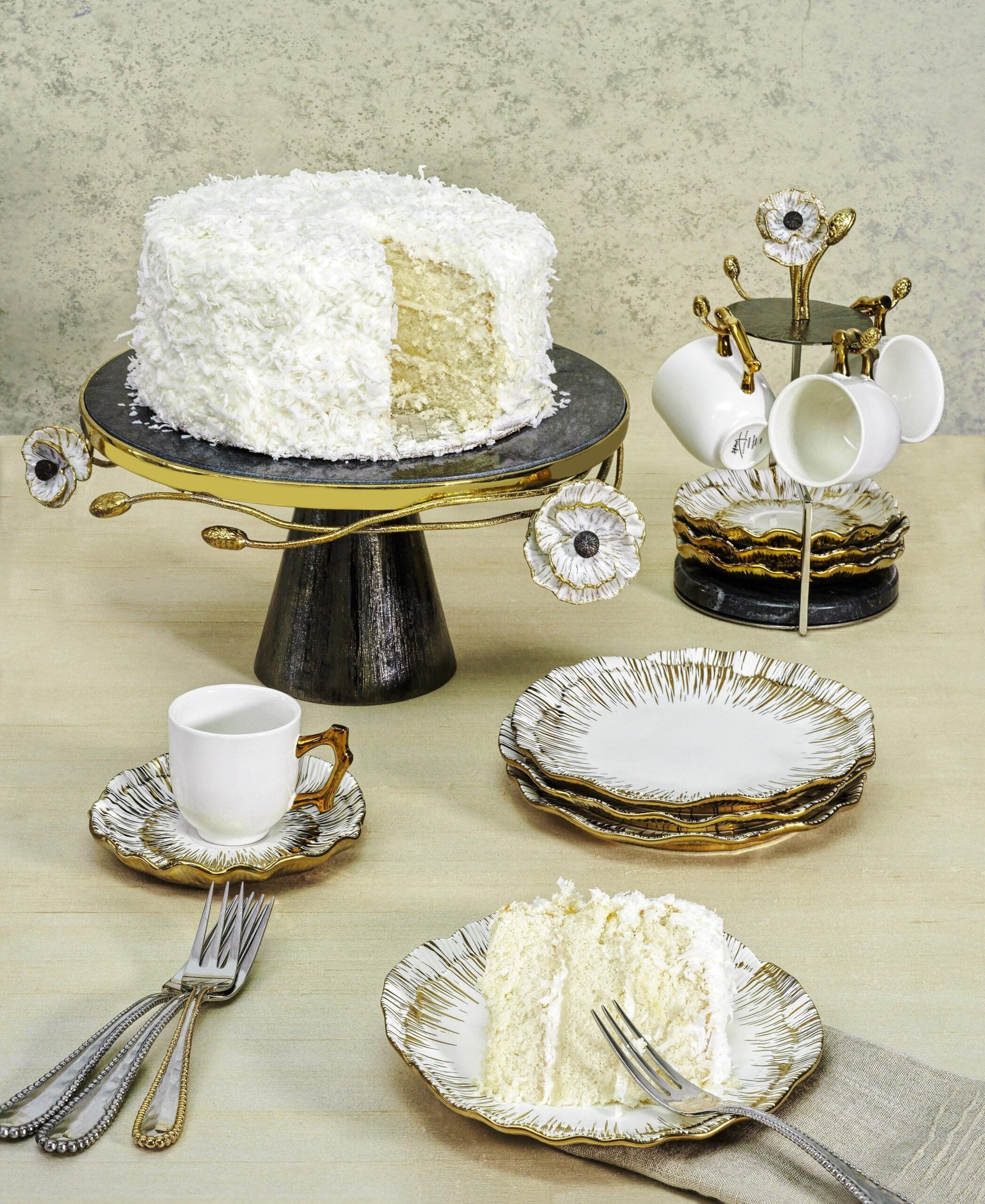 Michael Aram Anemone Tidbit Plate Set - Image 5