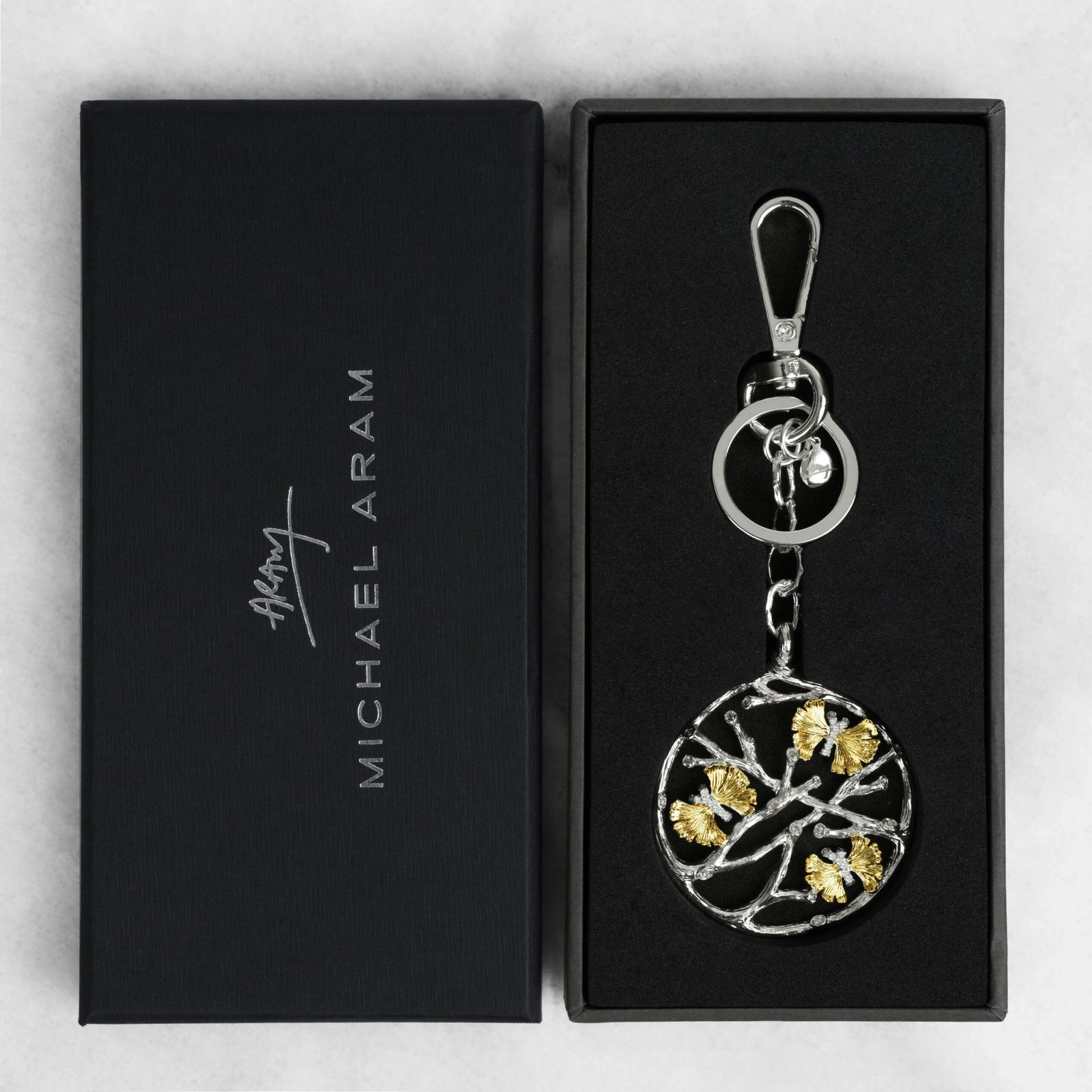 Michael Aram Butterfly Ginkgo Medallion Keychain - Image 4