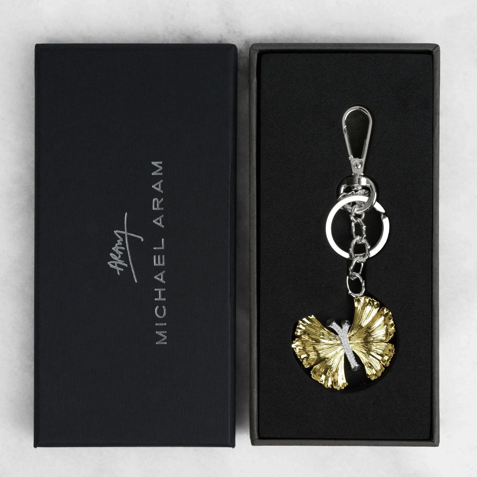 Michael Aram Butterfly Ginkgo Medallion Keychain - Image 8