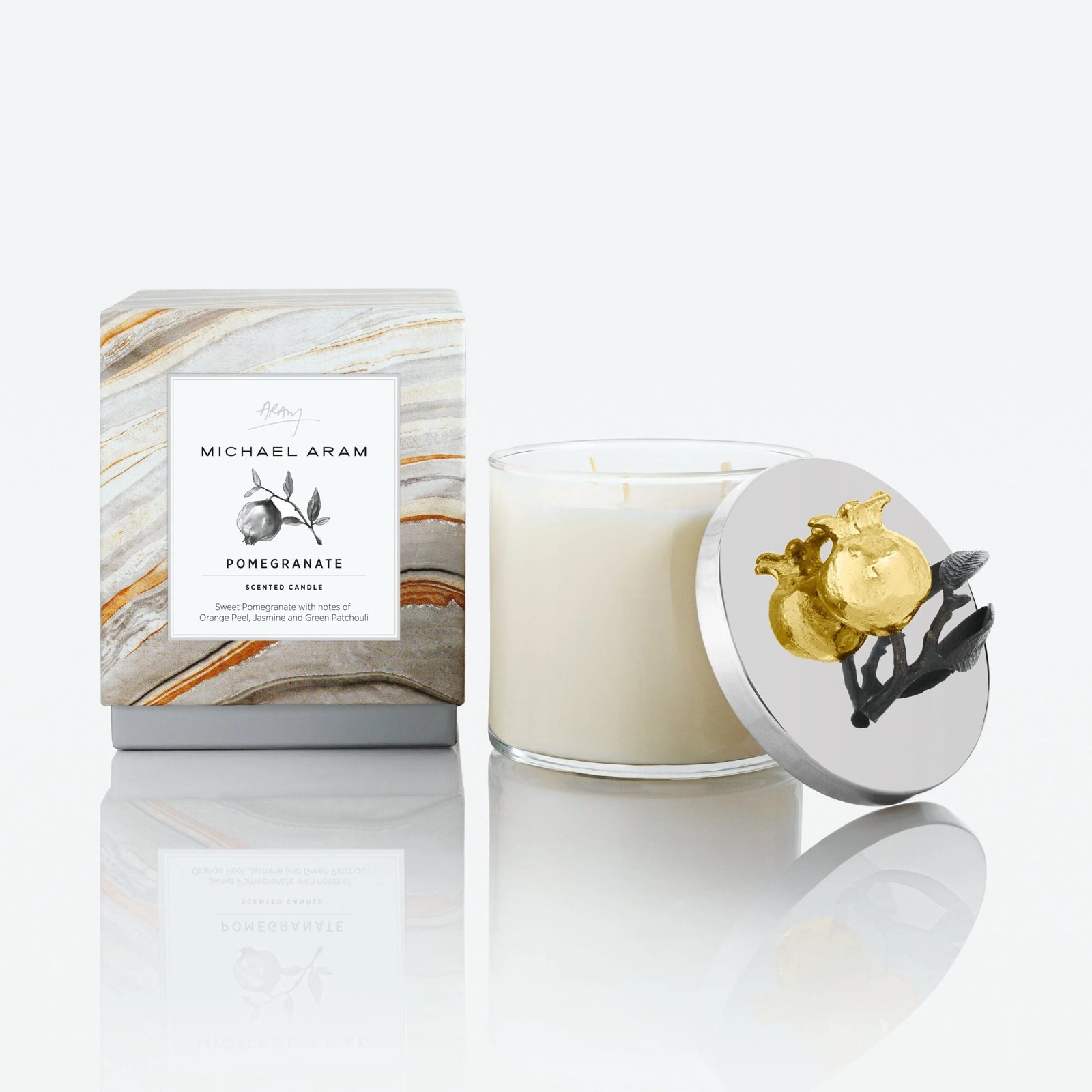 Michael Aram Pomegranate Gold Scented Candle, 13.5 oz. - Image 2